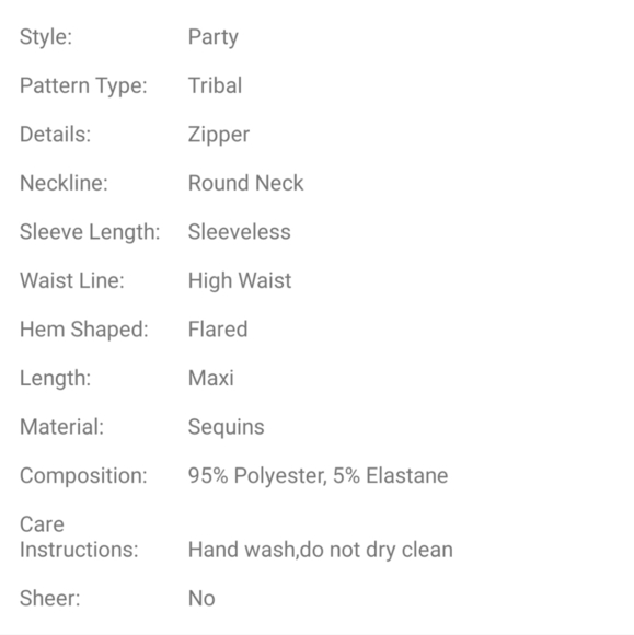 Peacock Design, party, , Sleeveless,  flared,  Sequined Maxi Dress… - Picture 8 of 16